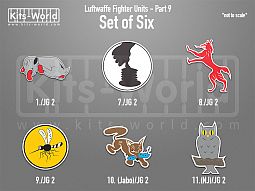 Kitsworld SAV Sticker Set - Luftwaffe Fighter Units - Part 9 